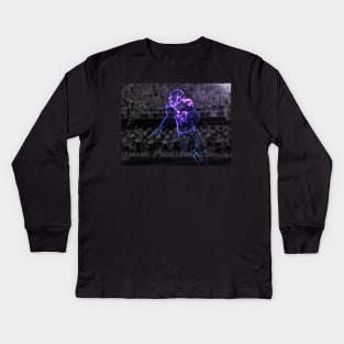 Stefon Diggs Glow Artwork Kids Long Sleeve T-Shirt